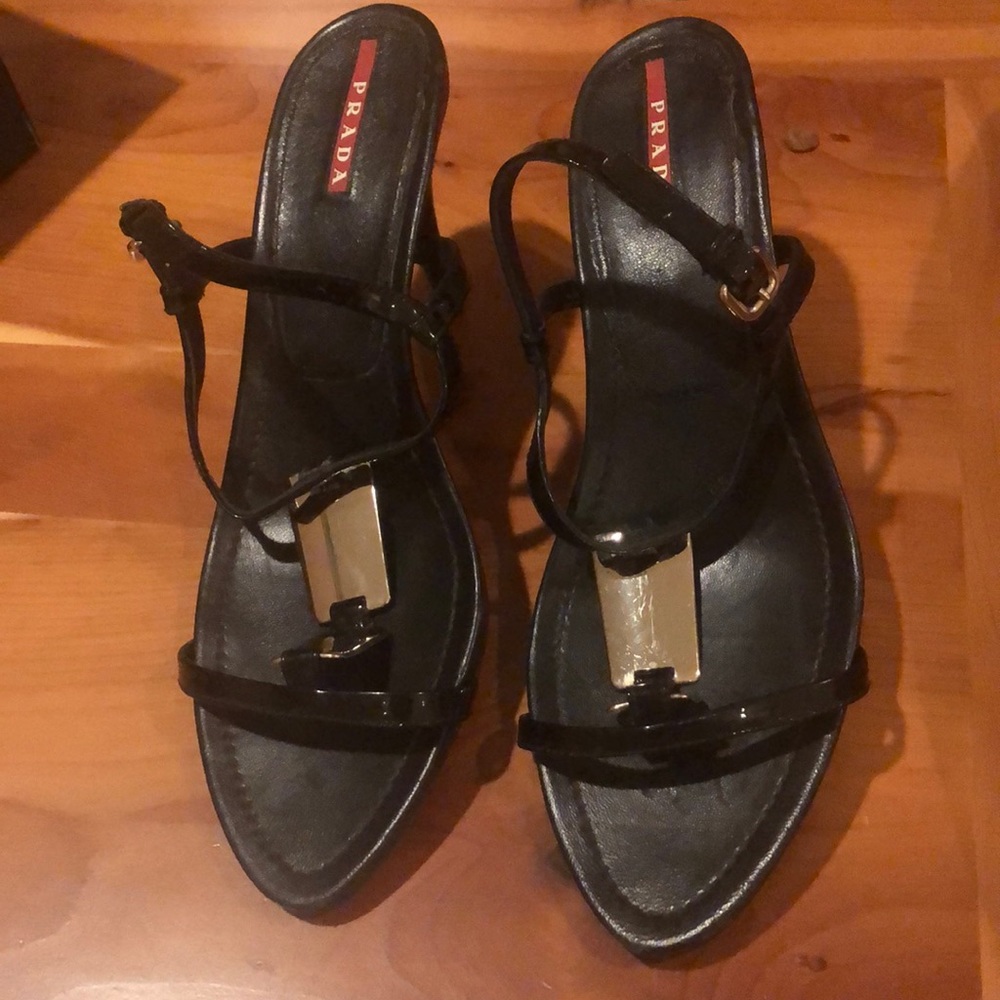 Prada open toe sandals!